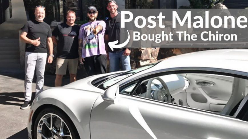 On Heels of New Album Announcement, Post Malone Drops $3,000,000 All-White Bugatti Chiron