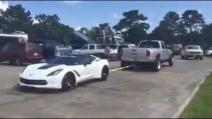 Vette Gets Dragged Out For Parking in the Wrong Spot
