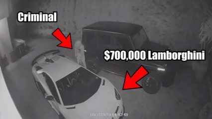Caught On Camera: Thieves Caught Stealing $700,000 Lamborghini Aventador SVJ