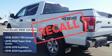 Ford Recalls 550K Trucks, SUV For Faulty Seats.