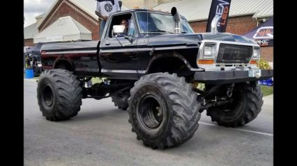 Massive Ford Monster Truck Powered by Caterpillar Diesel