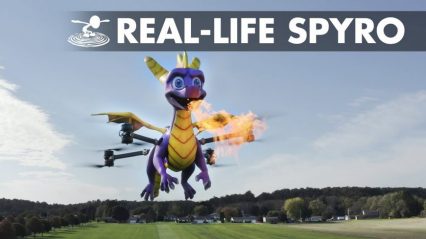 Remember Spyro the Dragon? He’s a Real Life Flamethrower DRONE Now!