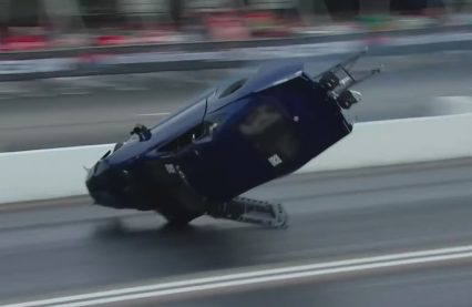 NHRA Pro Mod Driver Rick Hord Goes For Scary Fiery Flying Crash
