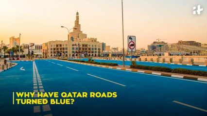 Qatar Paints Roads Blue in Wake of Incredibly Heat Levels