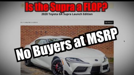 2020 Supra Fails to Sell for MSRP
