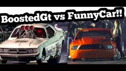Boosted GT Will Race Anyone… Including a Nitro Funny Car