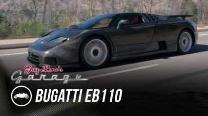 Jay Leno Gets Behind The Wheel of Ultra-Rare Carbon Fiber Bugatti EB110