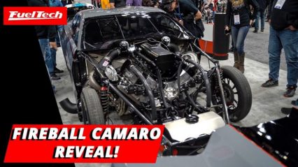 Ryan Martin Pulls Covers Off of NEW Fireball Camaro at PRI Show