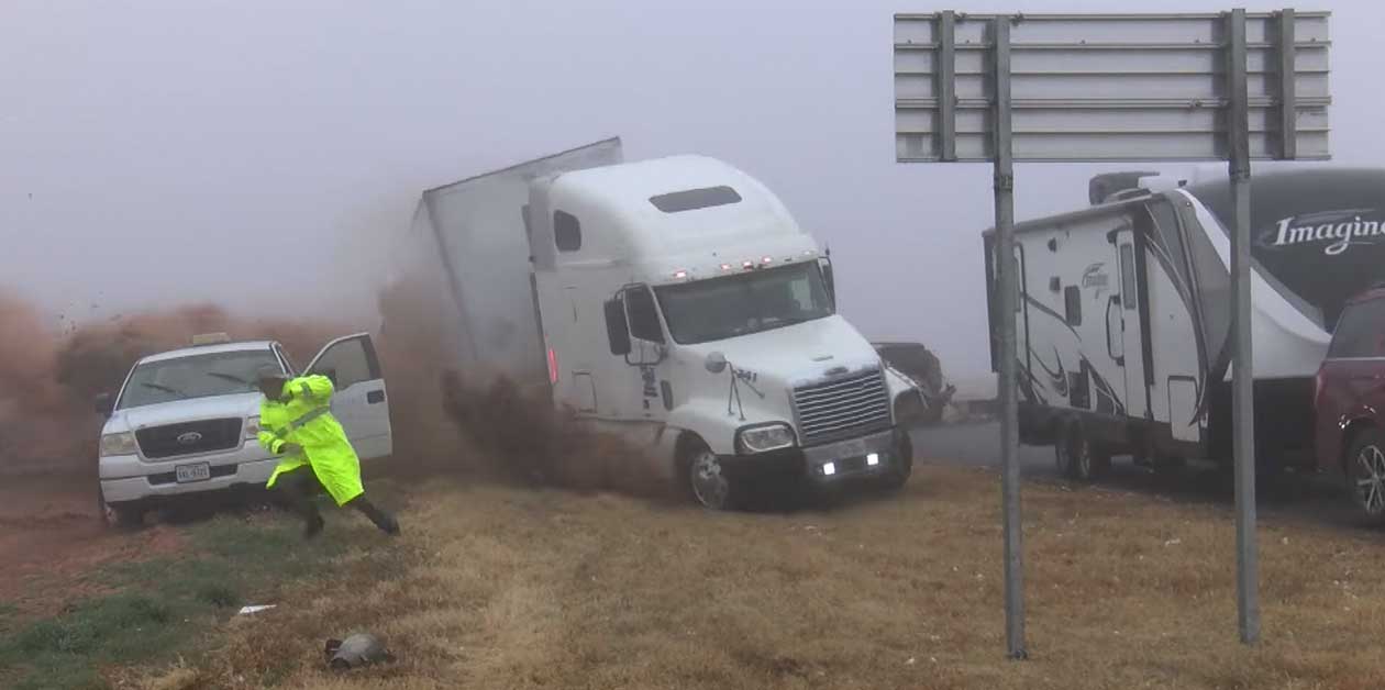 Big Rig Crash Is Absolutely Bonkers