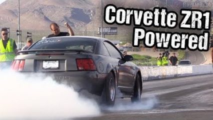 This Mustang Packs a Punch Courtesy of a Corvette ZR1 Power Plant!