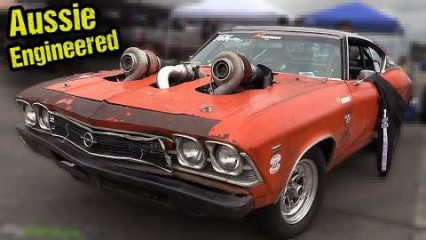 “We Found This in a Field” – 1300 HP Twin Turbo Chevelle RIPS