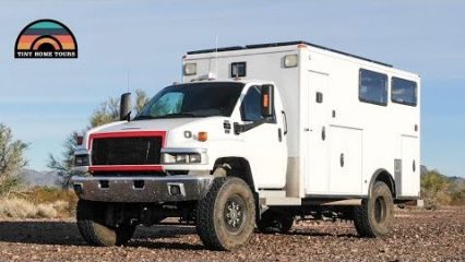 Ambulance Converted to the Ultimate Off-Road Living Quarters
