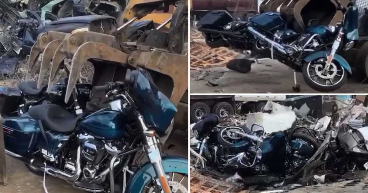 Brand New Motorcycles With ZERO Miles Get Taken to Scrap Yard and Crushed