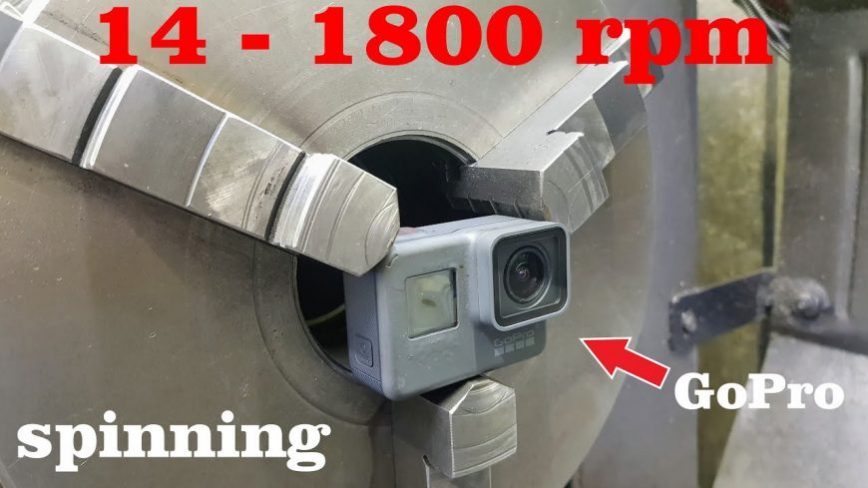 GoPro in a Lathe Rotates at 1800 RPM, Creates Stunning Visual