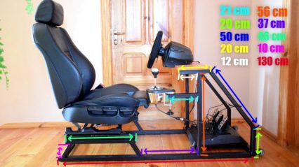 Instead of Buying a Racing Simulator Rig, This Guy Built One From Scratch!