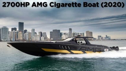 AMG Unveils 2700 Horsepower, 59-Foot Luxury Speed Boat With 6 Supercharged Engines