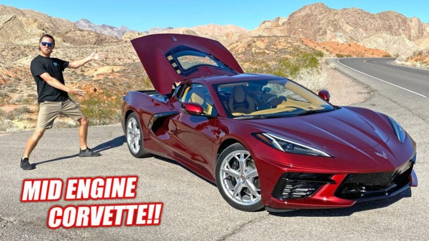 Cleetus McFarland Tries to do a Burnout in the New C8 Corvette, Gives His Thoughts