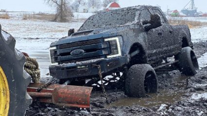Destroyed a $100k F-350 Using An Axe, Mud And Smashing It For Fun!