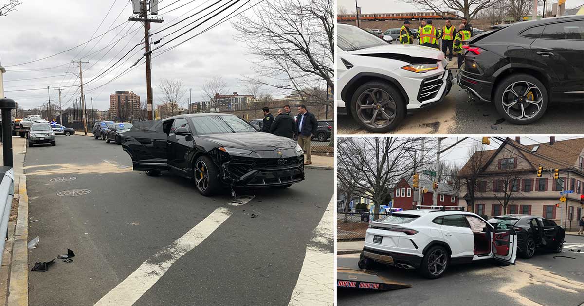 Thieves Steal a Pair of Lamborghini Urus SUVs, Crash Them Shortly After