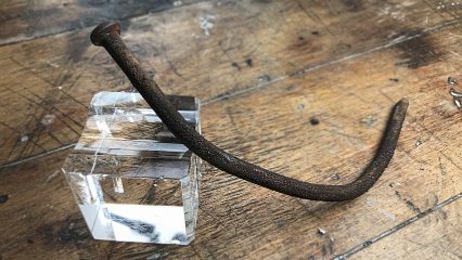 Restoring a Bent and Rusty Nail to Perfect Original Form