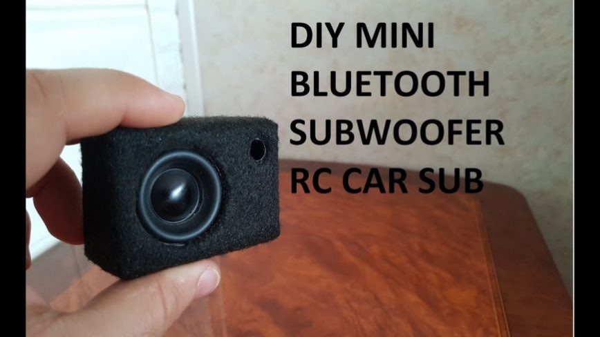 This DIY Mini Subwoofer For an R/C Car is Incredibly Trick!