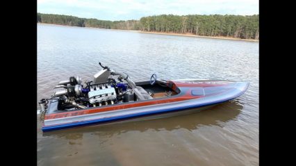 Finnegan Takes Twin Turbo Big Block Jet Boat Out on the Lake