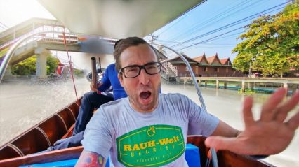 The Ultimate Bucket List Item – Ripping Through a Thailand Canal on a Boosted Riverboat