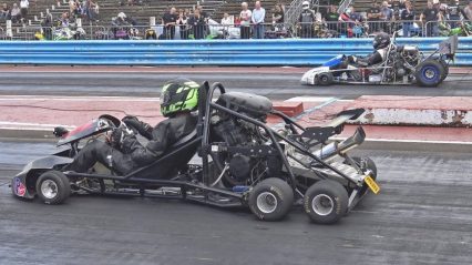You’d Have to be Crazy to Ride in One of These Drag Racing Go-Karts