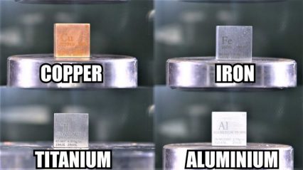 Is Titanium Really That Strong? Hydraulic Press Puts it to the Test!