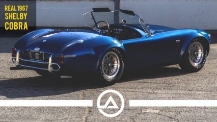 It Takes Some Guts to Thrash a Numbers Matching 427 Shelby Cobra Like This