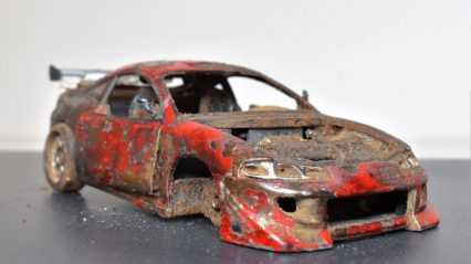 Restoring an Abandoned and Destroyed Mitsubishi Eclipse Model Car is Rather Therapeutic