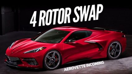 Someone is Already Engine Swapping a C8 Corvette… With a Rotary