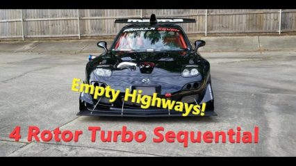 Turbo 4 Rotor F1 Air Shifted Sequential BLASTS Highways During Social Distancing!