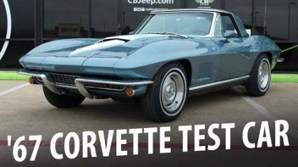 1 of 2: Super Rare 1967 Chevrolet Corvette Engineering Center Test Car Comes Home to Dennis Collins