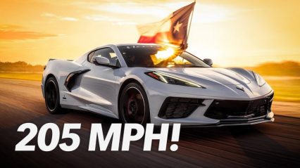 Fastest Recorded Speed In A C8 Corvette 205MPH!