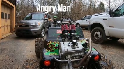 Neighbor Loses Their Mind Over Guy Driving Modified Power Wheels