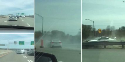 Supra Driver Lays Into Throttle, Skids Across Traffic, and Causes Highway Pileup