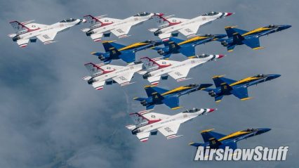 The Blue Angels, Air Force Thunderbirds Combine in Rare New York City Flyover For Healthcare Workers – The View is Amazing