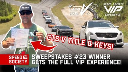 The Winner of Our CTS-V Giveaway Didn’t Believe Us!