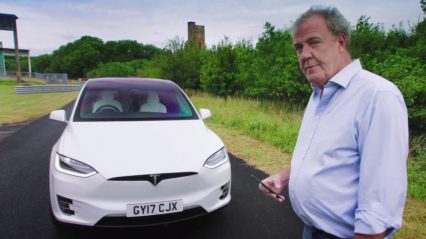 Jeremy Clarkson Bumps Heads With the Tesla Model X