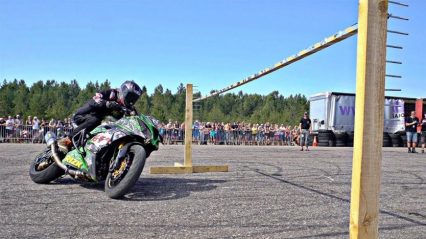 Motorcycle Drift Limbo Has Our Adrenaline Through The Roof