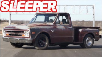 Old Chevy C10 Catches GSXR 1000 by Surprise on the Streets