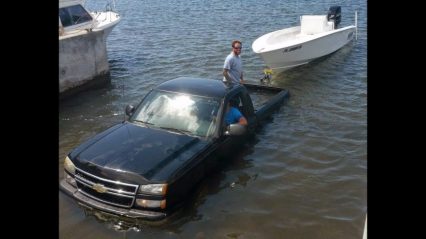Boat Ramp Fail Had This Silverado Owner Wishing he Stayed Home