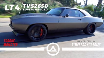 Diabolical Creation Pairs Supercharged LT4 With Blacked Out ’69 Camaro