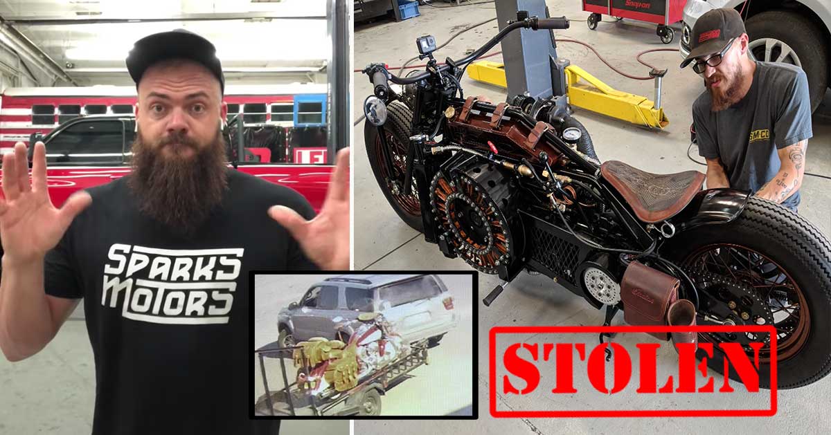 "Roarin' 20s" Custom Diesel Motorcycle Stolen from Diesel Brothers Showroom