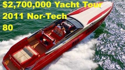 This 80-Ft Nor-Tech is a 4000hp Speedboat With the Guts of a Luxury Yacht