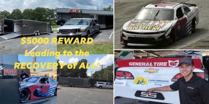 STOLEN: Reward Offered For NASCAR Stock Car Stolen From Cracker Barrel Parking Lot