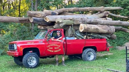 He’s is at it Again, Hauls 32,000lbs in an Old Square Body Chevy