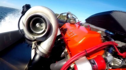 Ripping a 1240hp Twin Turbo Skiboat at 130mph is a Ride Everyone Needs to Take!