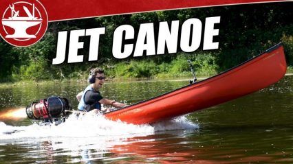 YouTuber Creates a Jet Engine Powered Canoe and it RIPS